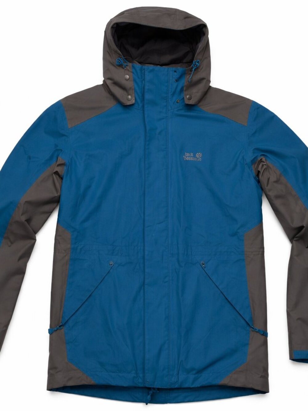 Jack Wolfskin Texapore Waterproof Jacket Blue Grey Men’s L Hooded Shell